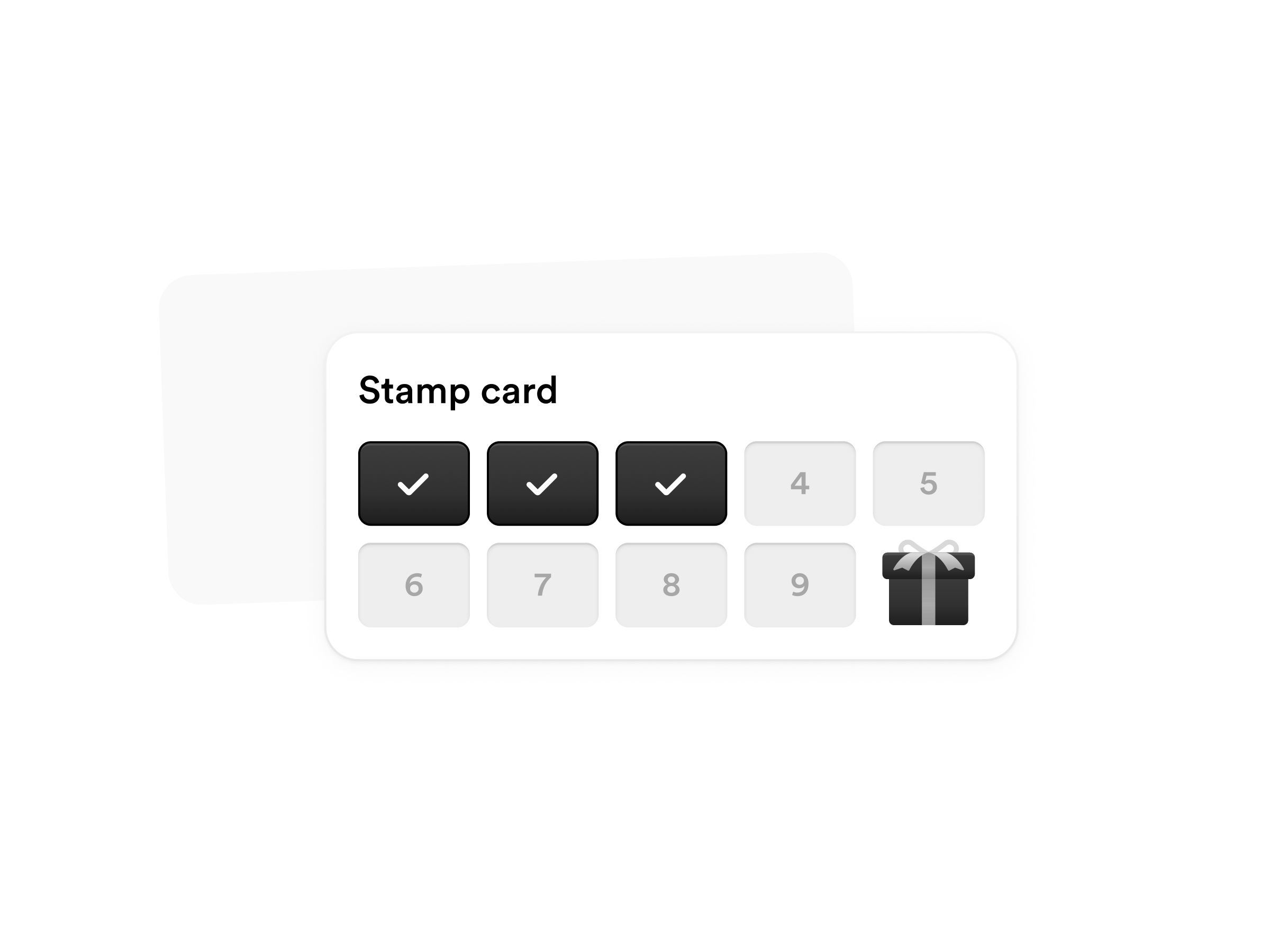 Stamp Card animation benefit design gift loyalty present reward rive stamp card stampcard ui voucher