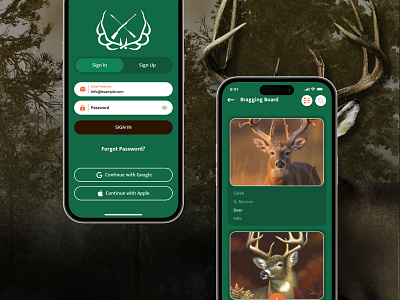 BuckBuddy - Hunting App UI Design app design app development app interface app screen mobile app ui design uiux design