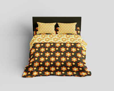 Bedding and Pillow Cover Design all over print bedding blanket branding cover design graphic design illustrator interior pattern pillow printing textile design texture vector