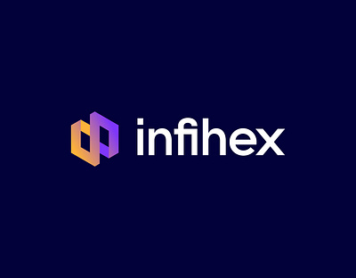 Infihex (Infinity+Hexagon) Modern Logo brand identity branding color colorful design graphic design graphic designer hexagon illustration infinity logo logo design logo designer logomark logos minimal minimalist modern simple vector