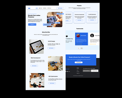 Landing Page for Service Provider Solutions design ui ui ux design web design