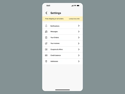 A vertical dropdown category list app design figma graphic design ui ux