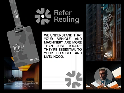 Refer Realing Ⅹ branding circle logo clean design coporate finance investing minimal minimalistic simple logo tech