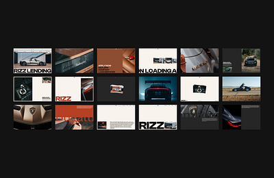 Rizz Lending - Screens branding concept design graphic design logo ui user interface visual identity