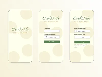 Sign up Page cooking app graphic design login mobile recipe app signup ui ux