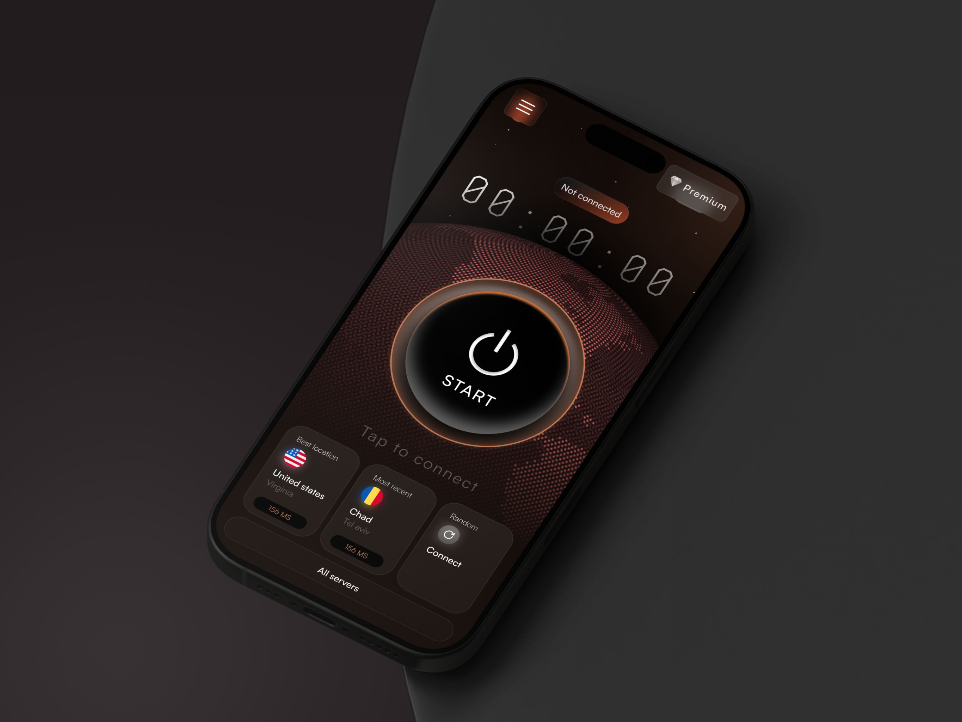 🌍 Cipher VPN - Mobile App Design app app design application connection design graphic design illustration loading logo mobile mobile app splash ui vpn