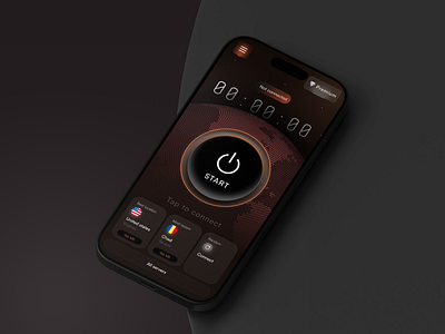 🌍 Cipher VPN - Mobile App Design app app design application connection design graphic design illustration loading logo mobile mobile app splash ui vpn