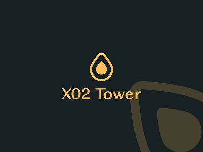 X02 Tower Logo | Water Service Provider Company brand identity design branding clean water design drop logo graphic design illustration logo logo design pure vector water logo