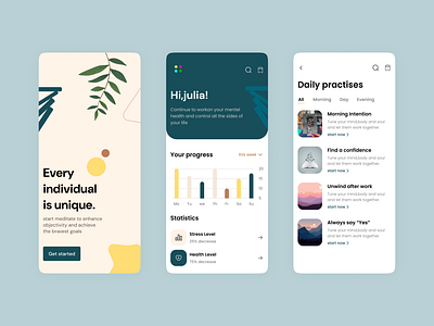 Daily Activity - Mobile App app design latestdesign mobile mobileapplication uiux