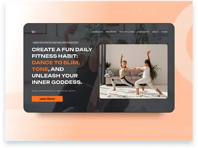 Go - Website✨ dance figma fitnes modern design ui ui desugn website yoga