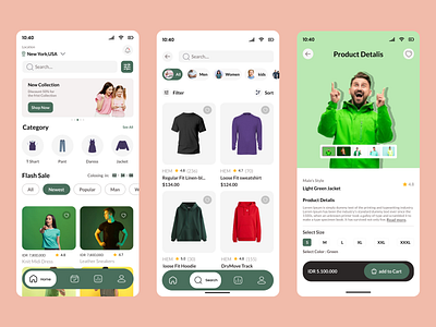 E-commerce Mobile App app screen design ecommerce ecommerceapp fashion marketplace mobile app mobileappdesign product shopapp uidesign