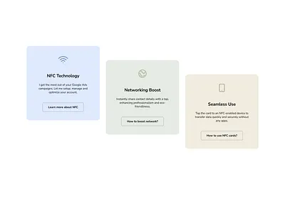 Colourful website cards agency analytics branding card design cards colors colourful colourful cards colours design design cards light cards light mode nfc ui ux website website cards