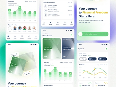 Fintech Mobile App Design finance app design fintech app fintech app ui fintech mobile app fintech startup app personal finance app ui ux user interface wallet app design