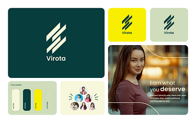 Virota ensuesoft logo design brend