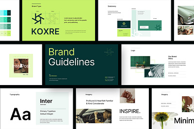 Brand Guidelines Google Slides Presentation Template branding marketing strategy