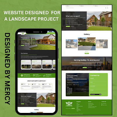 LANDSCAPING WEBSITE 3d animation branding clickfunnel design graphic design illustration landscaping marketing motion graphics sales funnel ui vector web design website