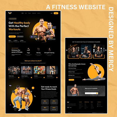 A FITNESS WEBSITE PROJECT 3d animation branding design fitness graphic design motion graphics product design ui user experience web design web development website design