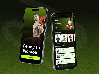 Splash Screen Mobile App Design - Daily UI Day 93/100 android app daily ui day 93 design dhaka ecommerce figma fitness fitness industry inspiration ios israt israt jahan mobile app push up ui uxisrat woman yoga