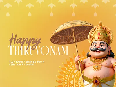 Festival wishes - Onam ai color graphic design happy onam