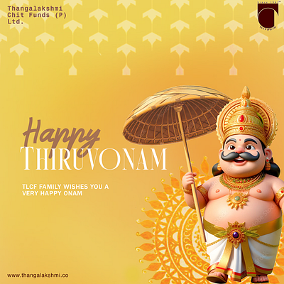 Festival wishes - Onam ai color graphic design happy onam