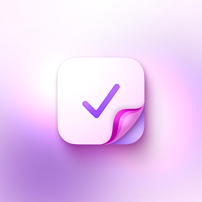 Icon ios - Check bright check clean ui design icon illustration ios mobile pink product design