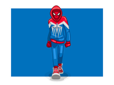 SPIDER-MAN 2d adobe illustrator fanart graphic design illustration marvel spider man vector vector illustration