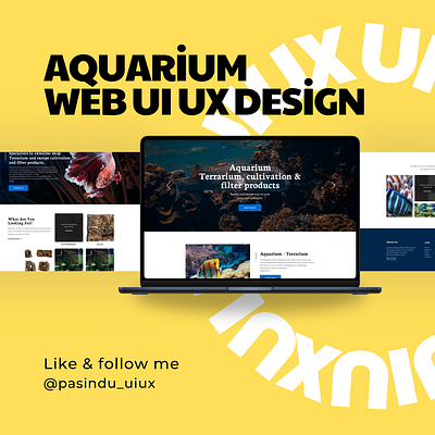 Akwaline E-Commerce Aquarium Website UI/UX Design app design ui user interface ux web web design