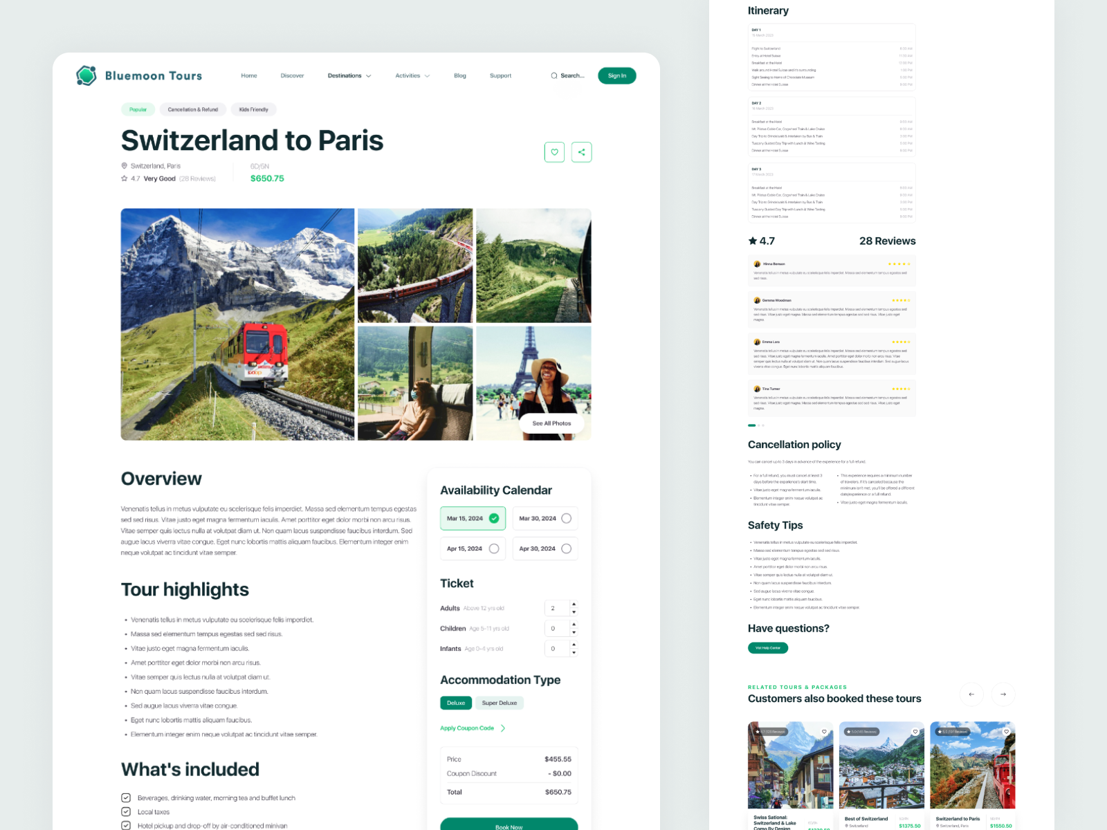 Browse thousands of Tour Detail Page images for design inspiration ...