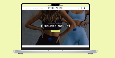 Kynd + Active Active wear Web design active wear fashion uiux design web design women fashion