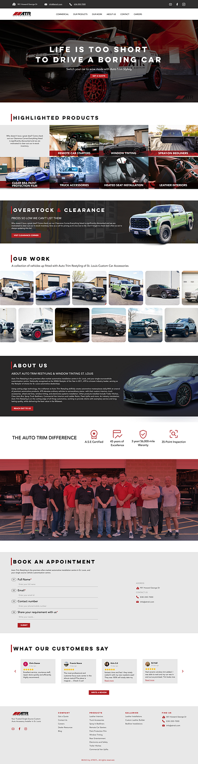 Automobile Industry Web Design automobile uiux web design