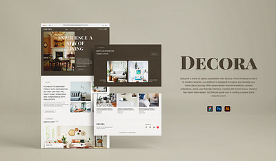 Decora : Redefining Elegance in Home Decor branding creativewebdesign decorinspiration designinspiration digitaldesign ecommercedesign furnituredesign graphic design homedecor interiordesign minimaldesign moderndesign productdesign responsivedesign ui uikit uiux webappdesign webdesign websitedesign