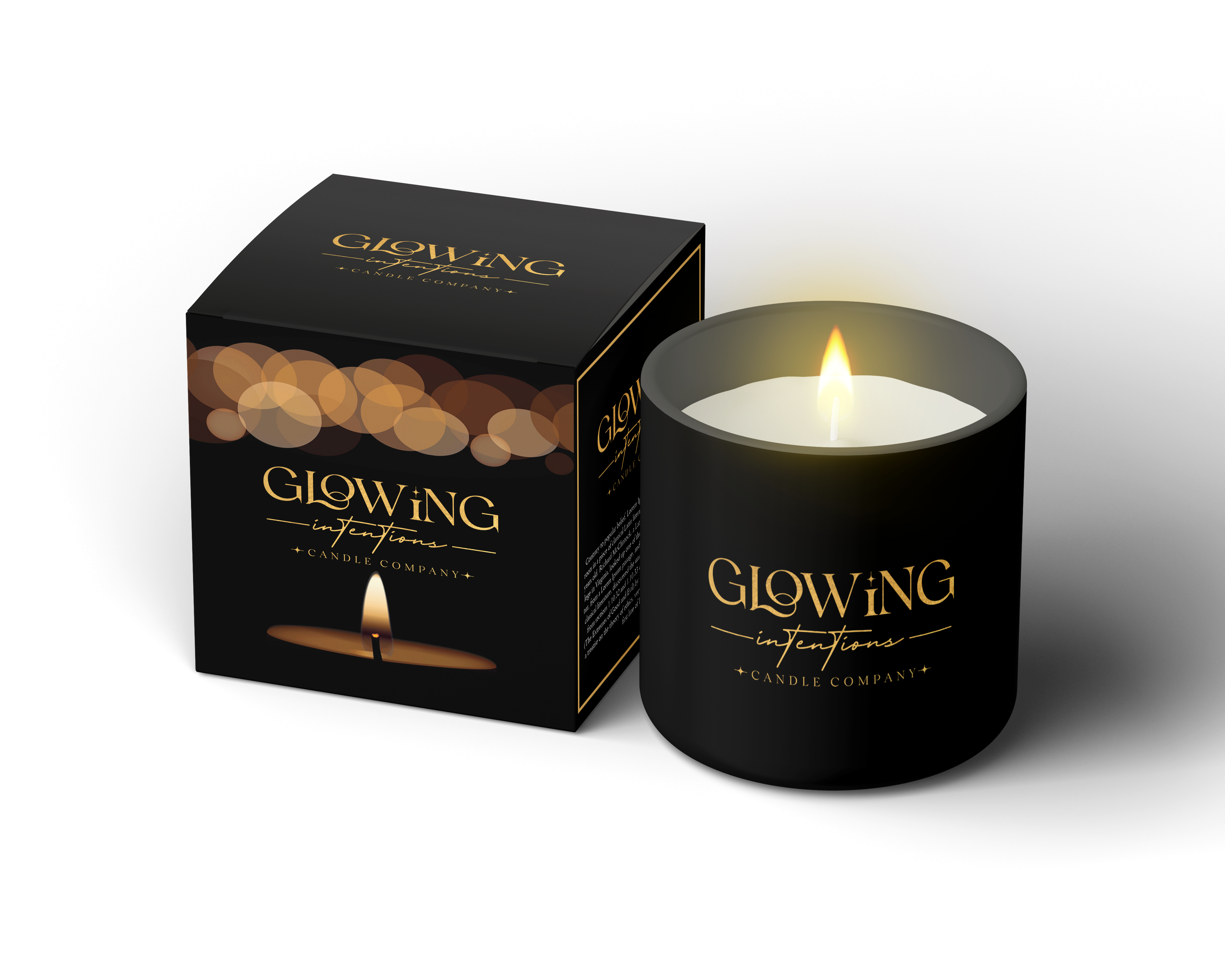 Glowing Candle Company Logo Client candle logo cosmetic logo luxury logo spa logo