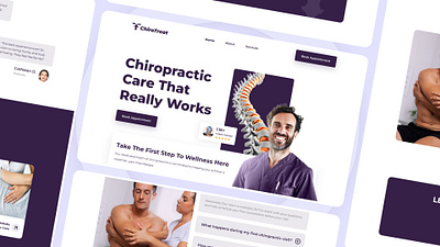 ChiroTreat’s Website And Branding Design by Brandsquare brandsquare chiropractic brand identity chiropractic care