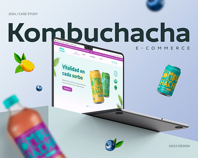 Kombuchacha | E-commerce case study drinks e commerce fresh interaction design juice ui user interface uxui web design