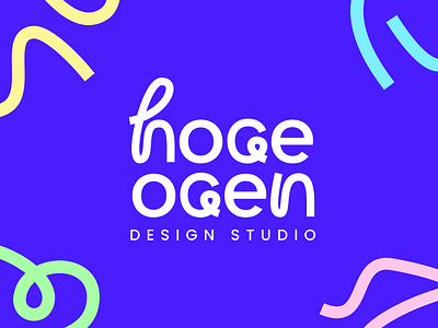 Hoge Ogen Design Studio: Vibrant Logo Reveal agency brand branding color creative design logo studio