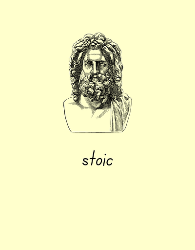 STOIC graphic design illustration t shirt design typography ui ux