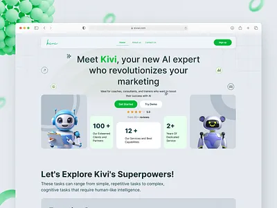 AI Marketing Website UI Design branding design figma figma design graphic design interaction design interface design ui uiux uiux design user experience user interface ux website design website ui design