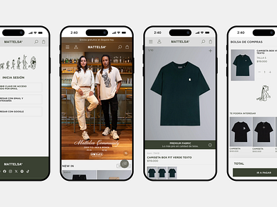 Mattelsa Redesign 2024 app design branding clothes design fashion figma inspiration ui ux uxui web