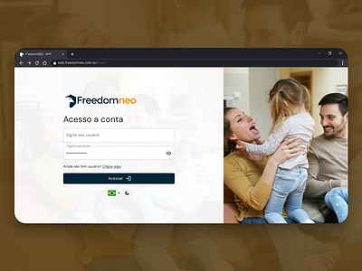 FreedomNEO - Log In, Sign In freedom freedomneo landing ui login login login page login ux login webpage logon signin web ui ui login web login