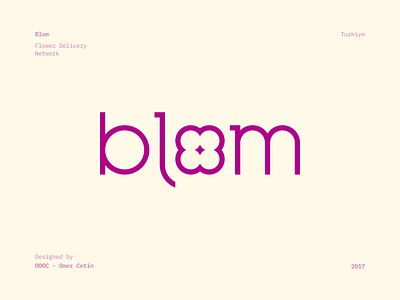 Blom Logo Design blom bloom brand branding flower logo logomark logotype mark minimal