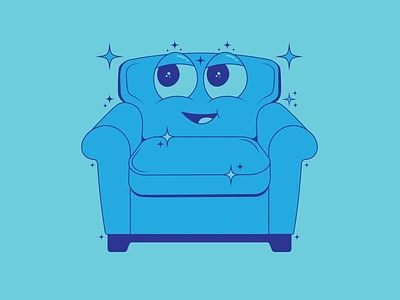 Chair Sofa Couch Cartoon Character Cute Face Mascot Brand branding cartoon cartoon character chair character character design comfy couch cute design fun funny graphic design illustration logo mascot photoshop sofa vector visual identity