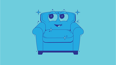 Chair Sofa Couch Cartoon Character Cute Face Mascot Brand branding cartoon cartoon character chair character character design comfy couch cute design fun funny graphic design illustration logo mascot photoshop sofa vector visual identity