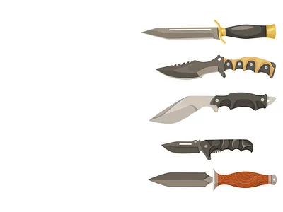 Knives animation design graphic design illustration motion motion graphics vector