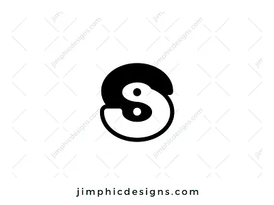 Yin Yang Letter S Logo branding design graphic design letter letter logo logo logo design vector yin yang yinyang