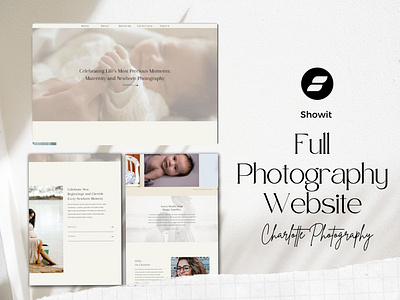 Showit Full Website Template for Newborn Photographer showit showit photographer website showit website template showitwebsite