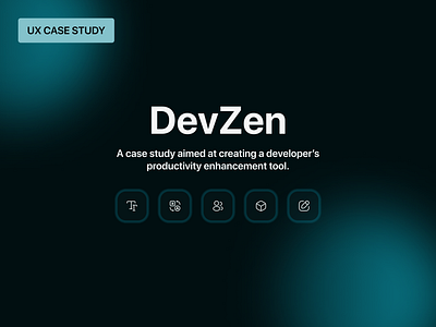 DevZen branding case study figma interaction design landing page product design uiux ux design web design web development