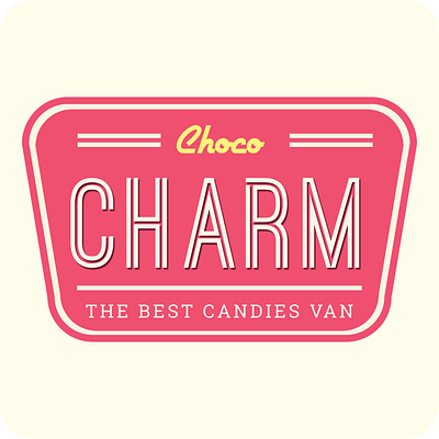 Choco Charm Logo and Menu branding graphic design logo