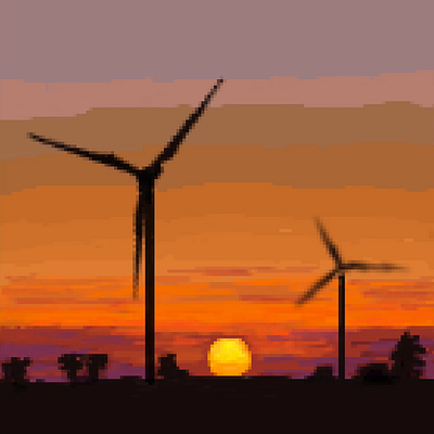 sunset - Pixel animation animation gif graphic design pixel