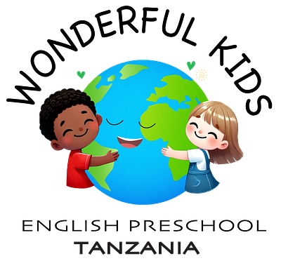 Logo Design for "WONDERFUL KIDS" Preschool in Tanzania branding graphic design logo