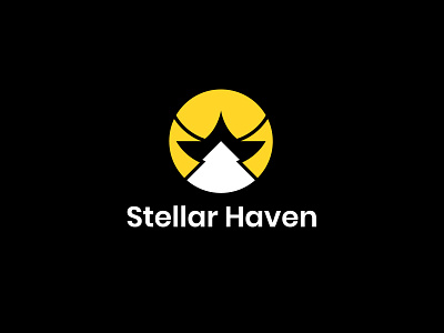 Stellar Haven Logo. home, House, Real Estate, Japanese, Chinese agency logo architecture logo branding building logo business logo chinese home logo classic logo company logo home log house logo icon japanese home logo logo logo design logotype real estate logo realtor logo star home logo star house logo stellar haven